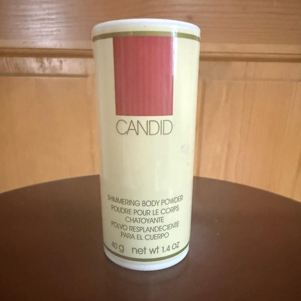Vintage Avon Candid Shimmering Body Powder 1.4 oz USED Discontinued